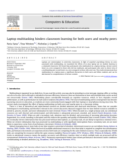 Laptops Hinder Learning