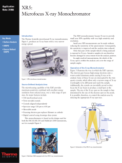 XR5: Microfocus X-ray Monochromator