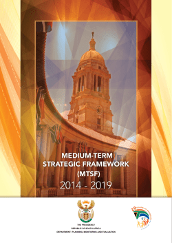 medium-term strategic framework (mtsf)