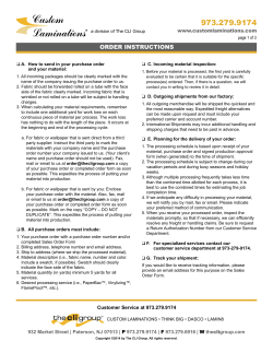 to a PDF of Our Sales Order Form.