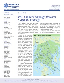 PAC Capital Campaign Receives $50,000 Challenge