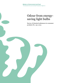 Odour from energy- saving light bulbs