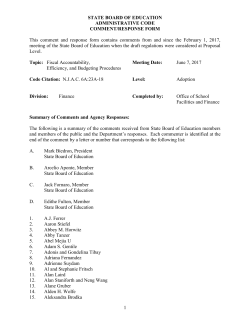 Fiscal Accountability, Efficiency and Budgeting Procedures