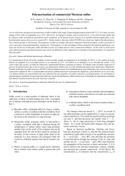 Polymerization of commercial Mexican sulfur