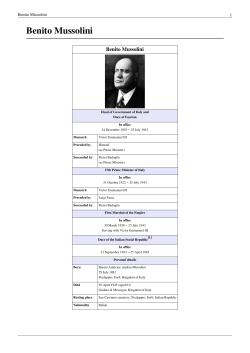 Benito Mussolini