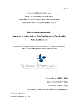 University of Southern Denmark Faculty of Business and Social