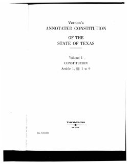 annotated constitution state of texas