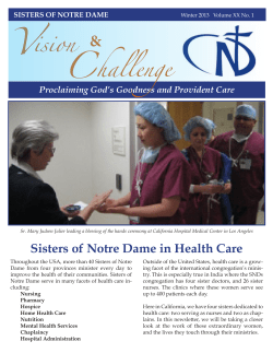 Read More About Our Health Care Ministries in Our Winter 2013