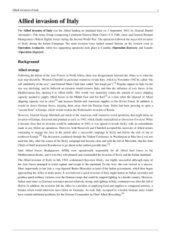 Allied invasion of Italy