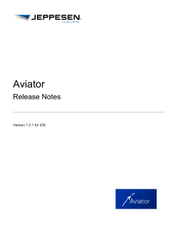 Aviator Release Notes - Jeppesen Support Portal