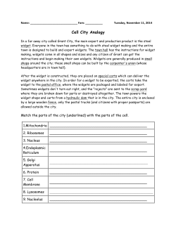 Cell City Analogy