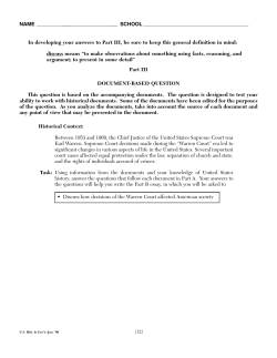 DBQ Warren Court - White Plains Public Schools