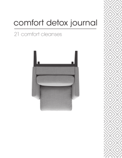 comfort detox journal