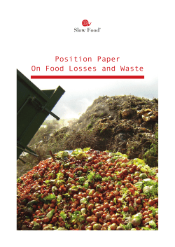 Here`s Slow Food`s position paper on food waste