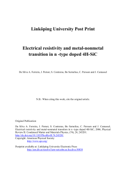 Electrical resistivity and metal-nonmetal transition in n -type