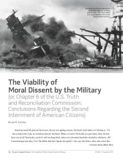 The Viability of Moral Dissent by the Military