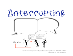 Interrupting Blurting out