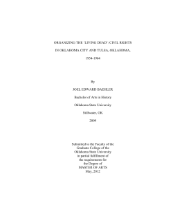 ORGANIZING THE `LIVING DEAD`: CIVIL RIGHTS IN OKLAHOMA