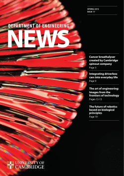 Issue 17 | Spring 2015 - Cambridge University Engineering