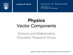 Physics Vector Components