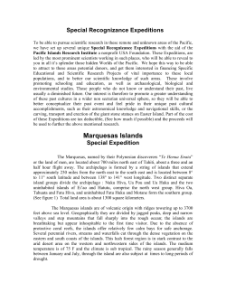 Marquesas Islands - Pacific Islands Research Institute