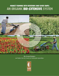 An Organic Bio-Extensive System - the Kerr Center for Sustainable