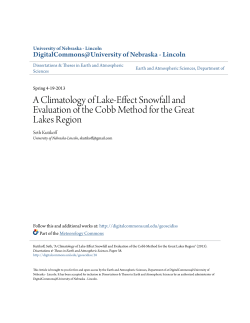 A Climatology of Lake-Effect Snowfall and Evaluation of the Cobb