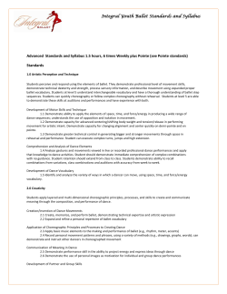 Advanced Standards and Syllabus 1.5 hours, 6 times