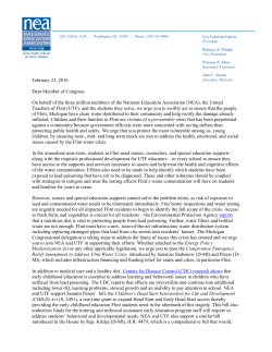 February 23, 2016 Dear Member of Congress