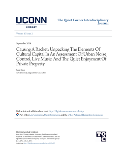 Causing A Racket: Unpacking The Elements Of Cultural Capital In
