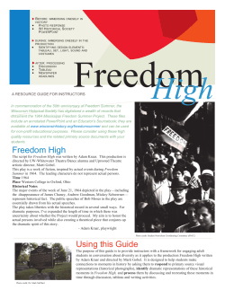 freedom high resource guide for instructors