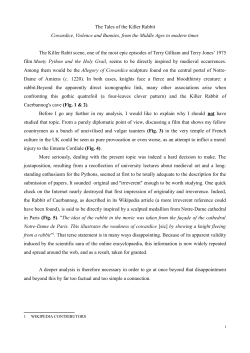 The Tales of the Killer Rabbit Cowardice, Violence and Bunnies