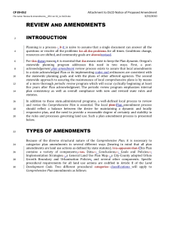 review and amendments