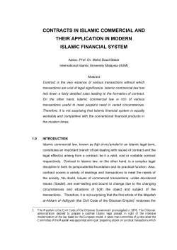 Contract in Islamic Commercial