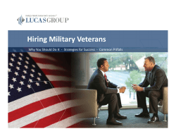 Hiring Military Veterans