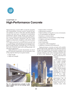 High-Performance Concrete, Chapter 17