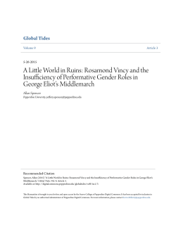 A Little World in Ruins: Rosamond Vincy and the Insufficiency of