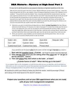 DBA Misterio &ndash; Mystery at High Seas! Part 2 Prepare