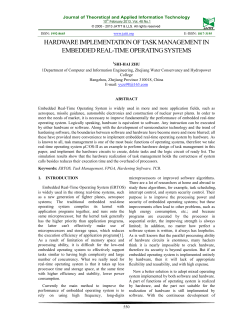 HARDWARE IMPLEMENTATION OF TASK MANAGEMENT IN