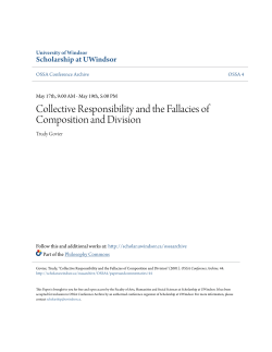 Collective Responsibility and the Fallacies of Composition and
