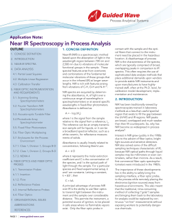 Near IR Spectroscopy in Process Analysis