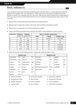 Ionic substances - MsReenChemistry