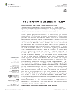 The Brainstem in Emotion: A Review