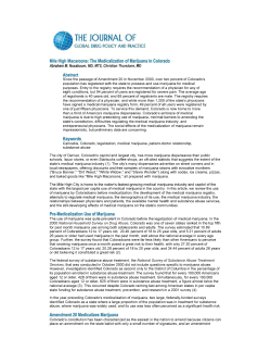 Mile High Macaroons - The Journal of Global Drug Policy and Practice