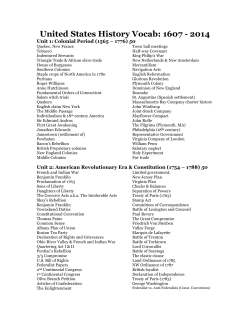 (Gen) Vocab List - The Dakin Archives