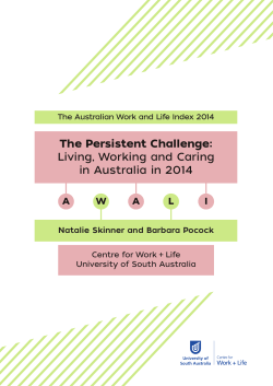 The Persistent Challenge - University of South Australia