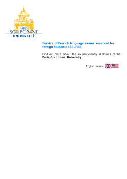 Service of French language exams reserved for foreign students