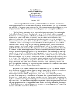 Gulf Stream Primer - Newport Bermuda Race