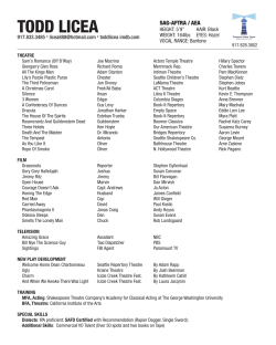 todd licea - Shakespeare Theatre Company