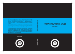 The Phoney War on Drugs - Centre for Policy Studies